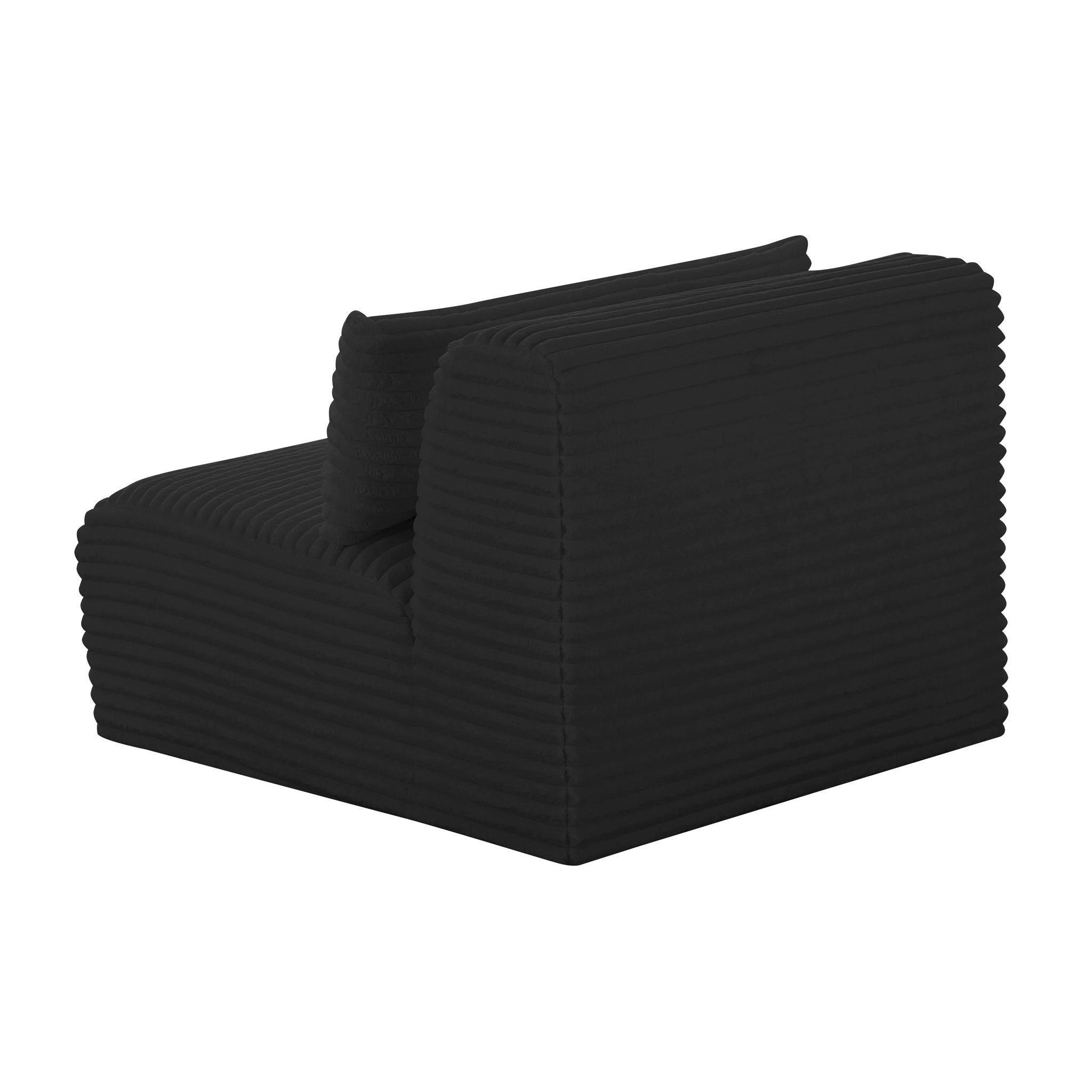 Tarra - Fluffy Oversized Corduroy Modular Armless Chair - Urban Living Furniture (Los Angeles, CA)