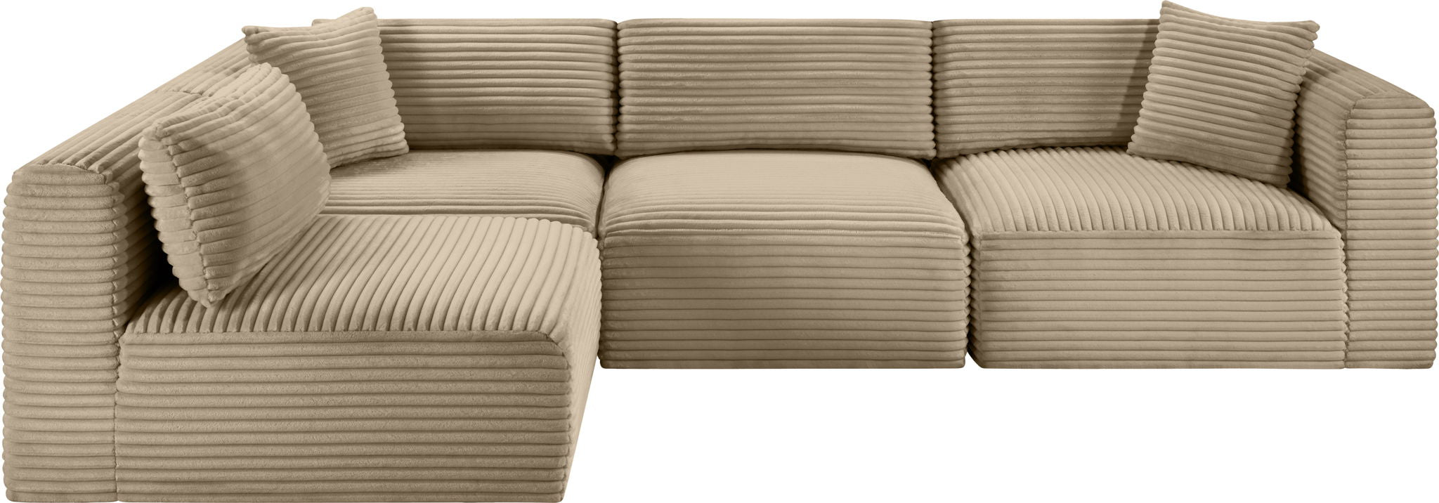 Shaggy - Fabric 4 Piece Modular Sectional - Urban Living Furniture (Los Angeles, CA)