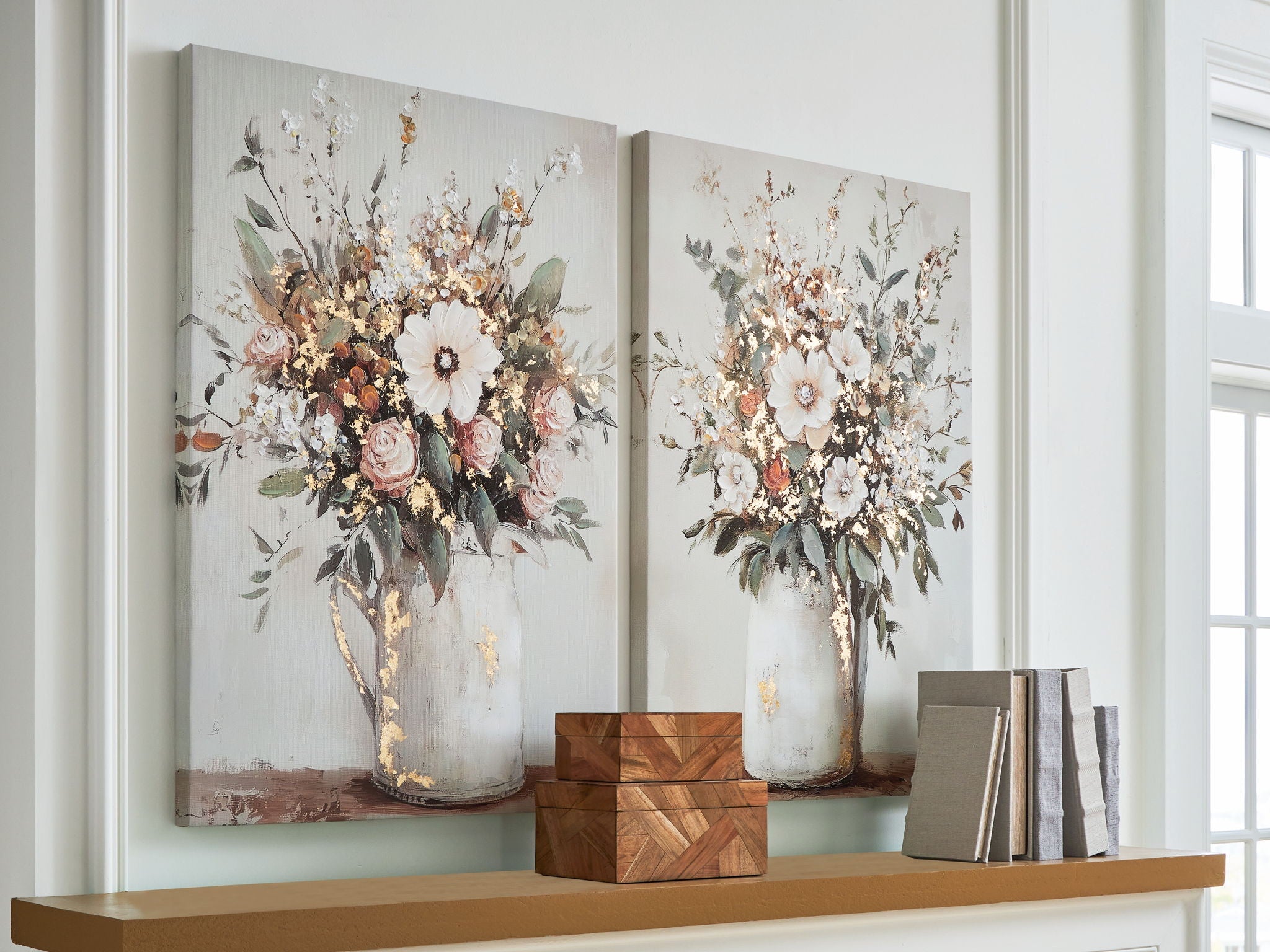 Faisaldon - Multi - Wall Art Set (Set of 2) - Urban Living Furniture (Los Angeles, CA)
