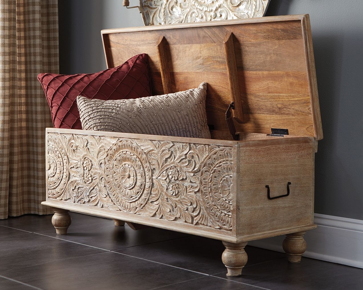 Fossil Ridge - Beige - Storage Bench - Urban Living Furniture (Los Angeles, CA)