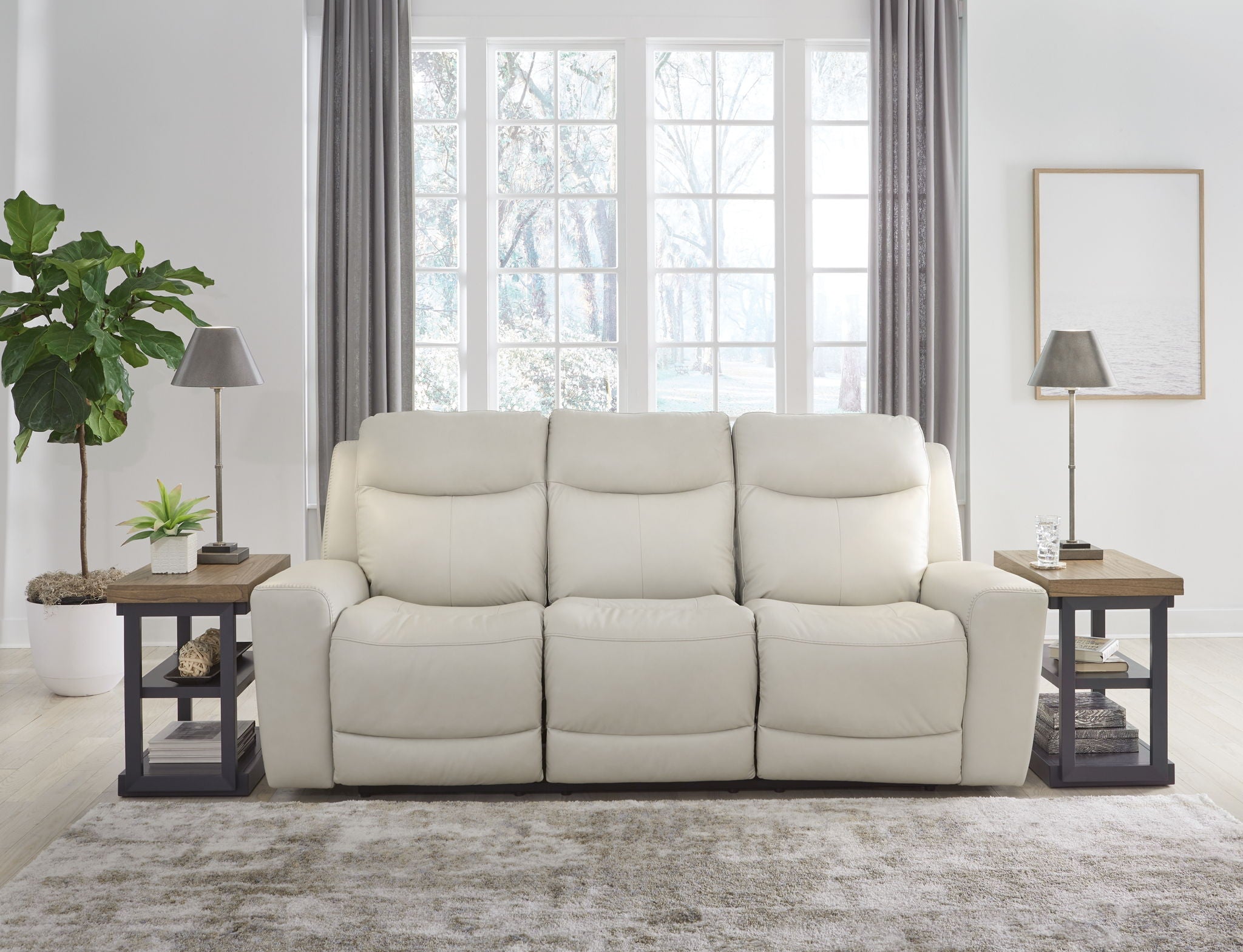 Mindanao - Coconut - 3 Pc. - Power Reclining Sofa, Power Reclining Loveseat With Console, Power Recliner - Urban Living Furniture (Los Angeles, CA)
