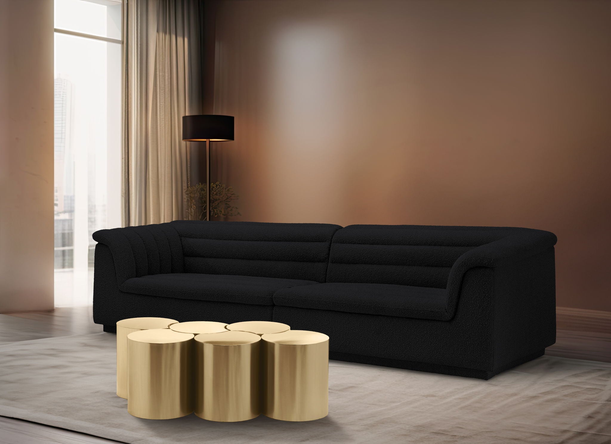 Dimple - 6 Piece Modular Coffee Table - Urban Living Furniture (Los Angeles, CA)