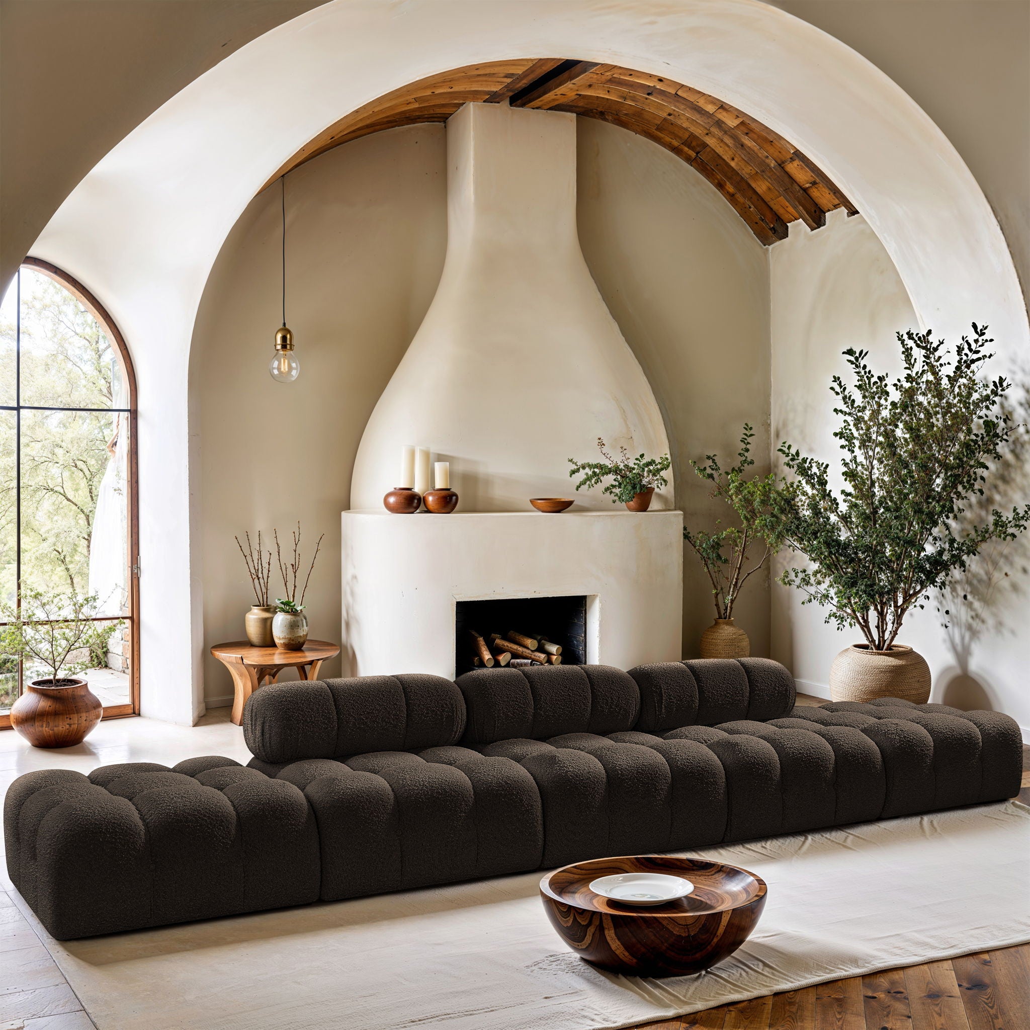 Ames - 5 Piece Boucle Upholstered Modular Sofa With 2 Armless Seats - Urban Living Furniture (Los Angeles, CA)