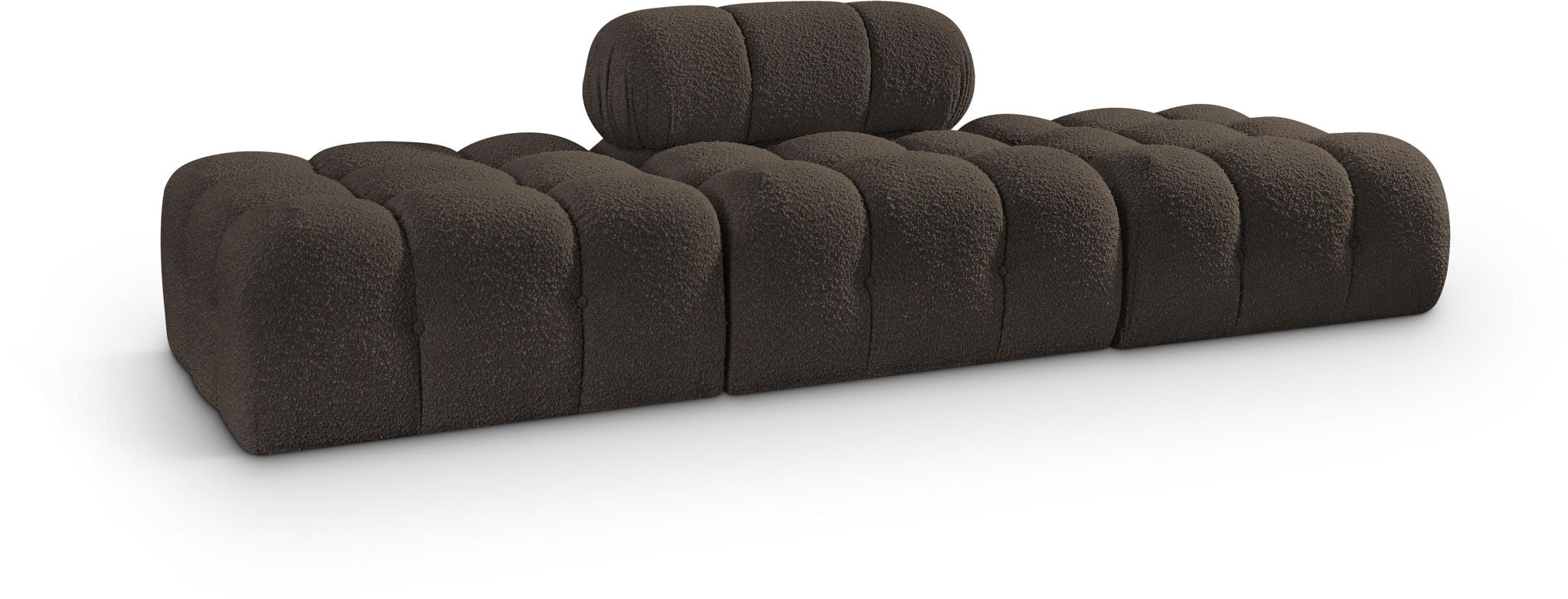 Ames - 3 Piece Boucle Upholstered Modular Sofa With 2 Backless Seats - Urban Living Furniture (Los Angeles, CA)