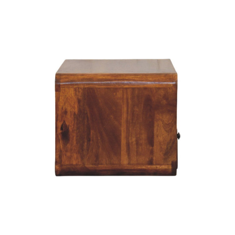 Curved Upper Slot Floating Nightstand
