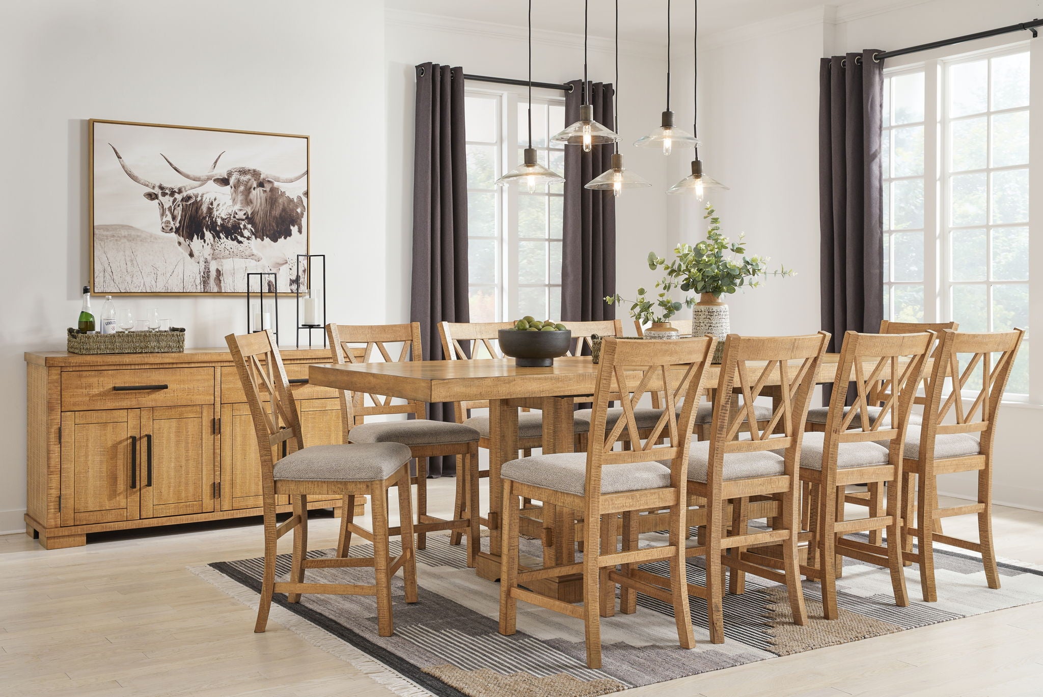 Havonplane - Counter Dining Set - Urban Living Furniture (Los Angeles, CA)