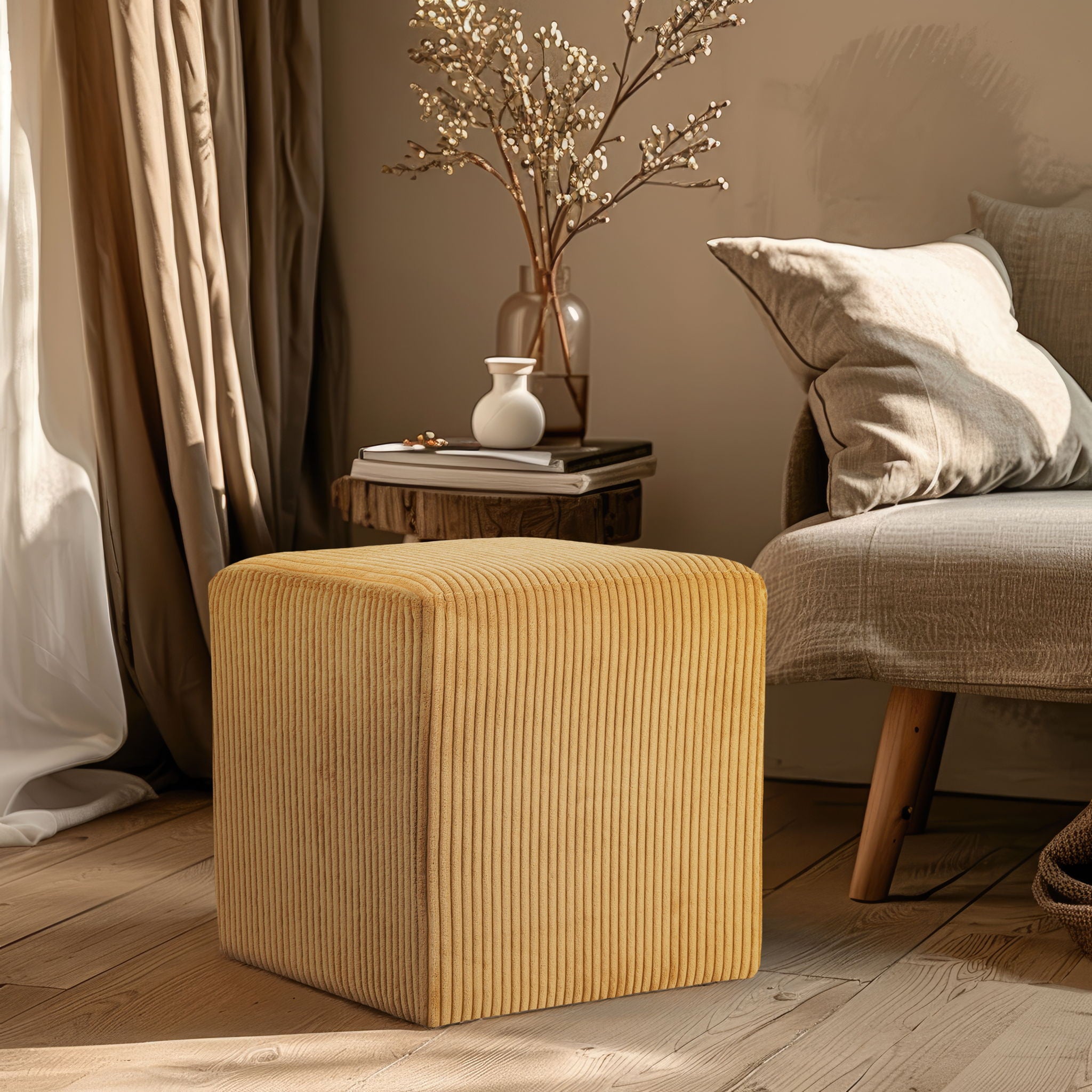 Roy - Microsuede Ottoman / Stool - Urban Living Furniture (Los Angeles, CA)