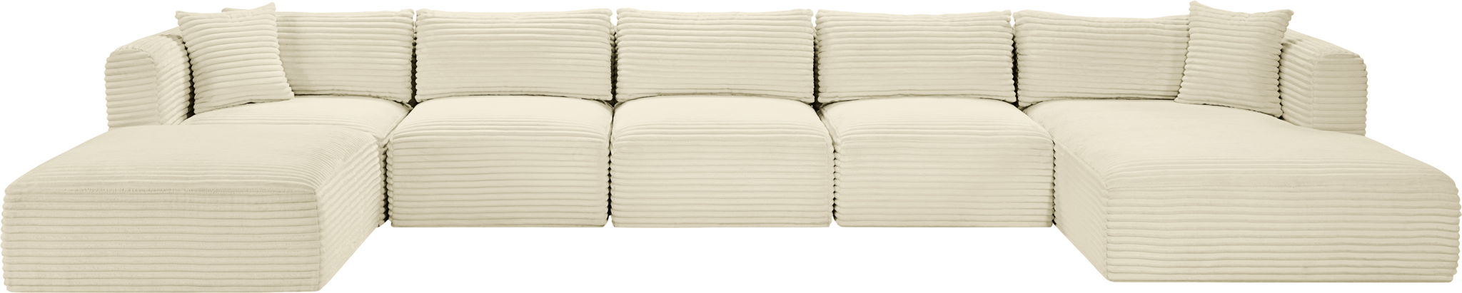 Shaggy - 6 Piece Modular Sectional With Chaise And Ottoman - Urban Living Furniture (Los Angeles, CA)