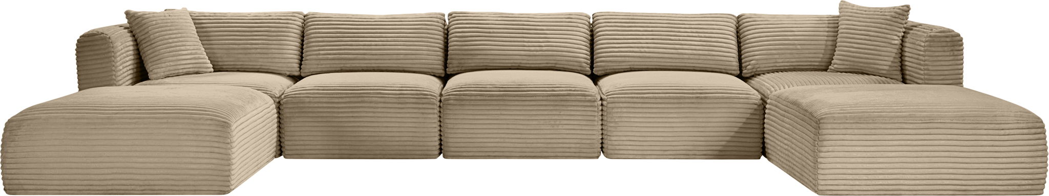 Shaggy - Fabric 7 Piece Modular Sectional With 2 Ottomans - Urban Living Furniture (Los Angeles, CA)