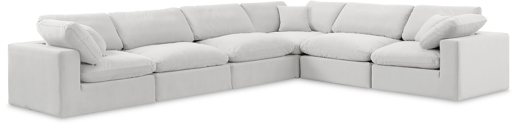Comfy - 6 Piece Velvet Modular Corner Sectional - Urban Living Furniture (Los Angeles, CA)