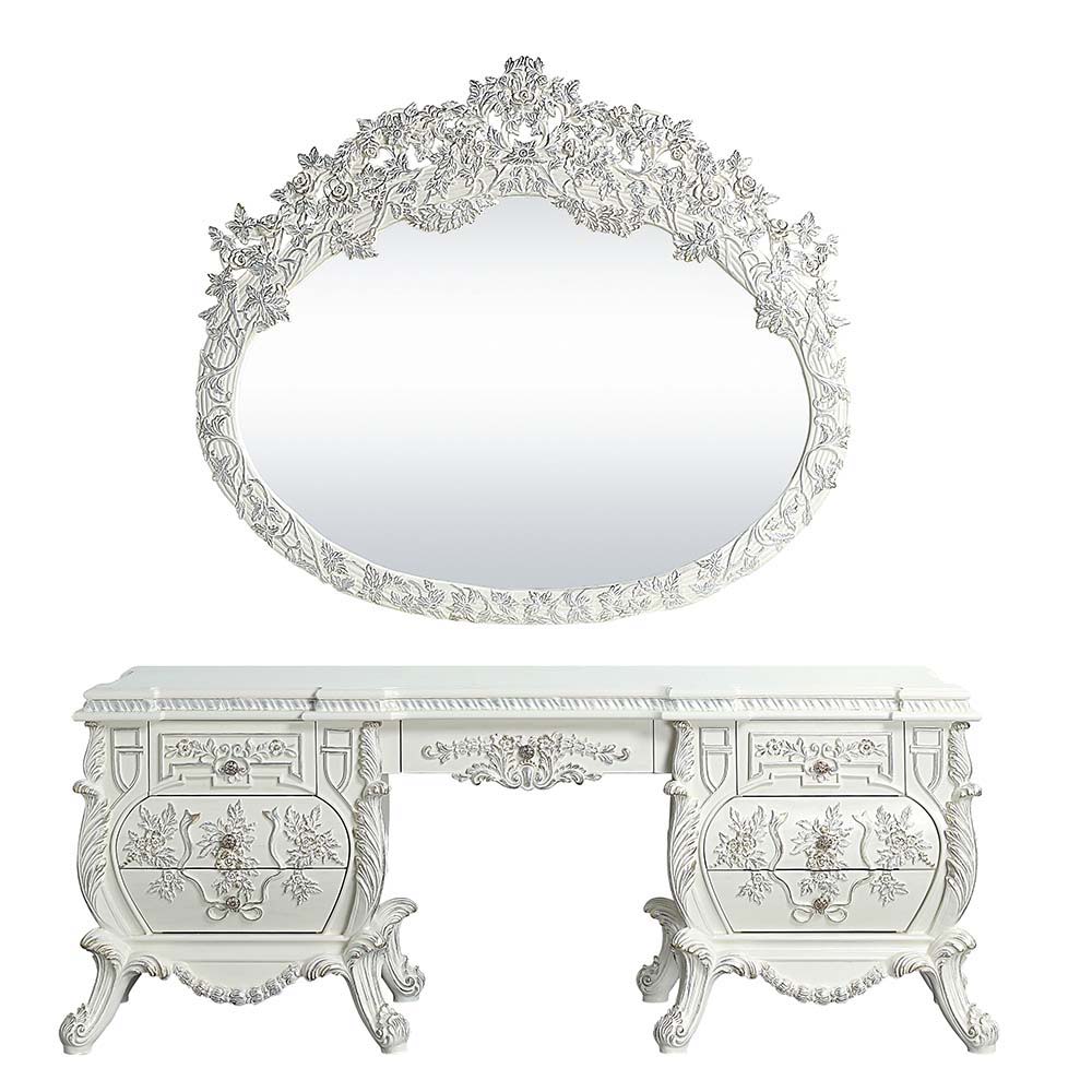 Vanaheim - Vanity Desk - Antique White Finish - Urban Living Furniture (Los Angeles, CA)