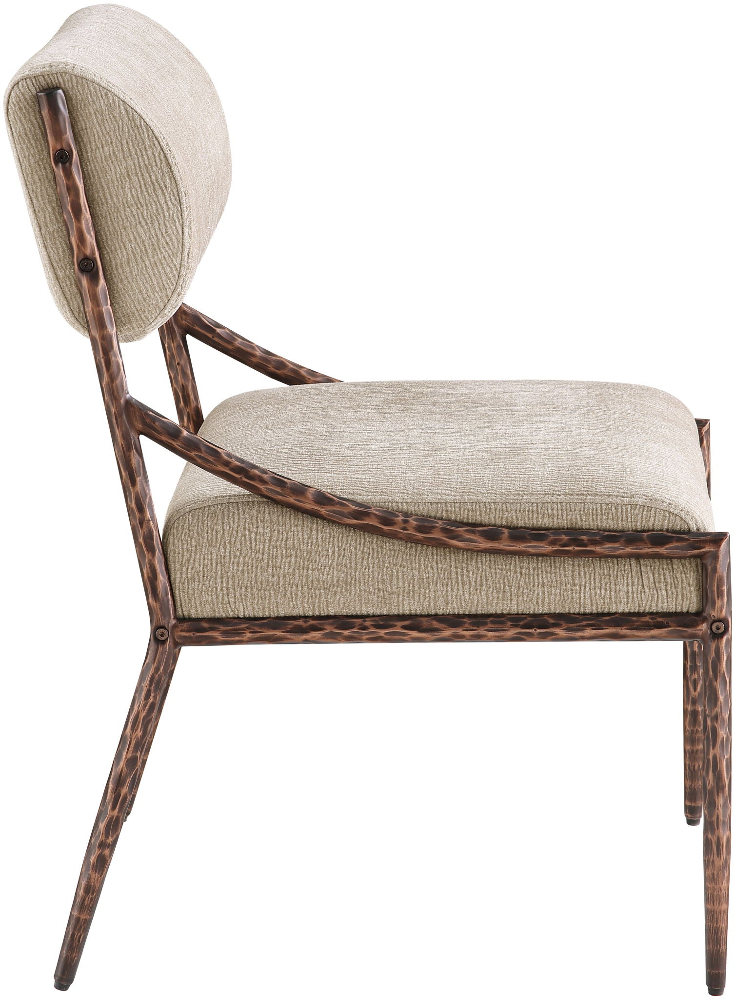 Bastille - Upholstered Dining Side Chair (Set of 2) - Bronze Frame - Urban Living Furniture (Los Angeles, CA)