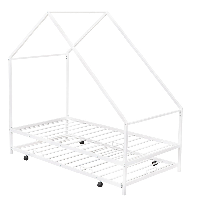 House Bed With Trundle