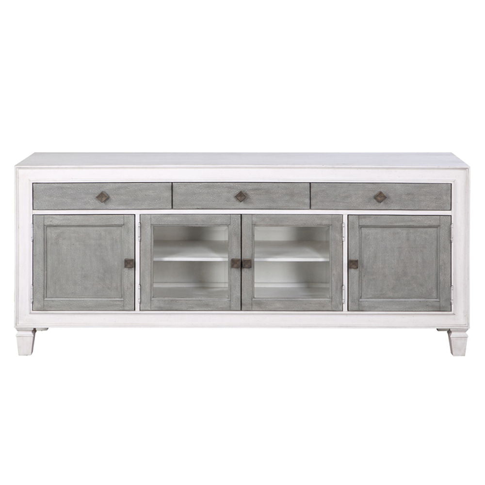 Katia - TV Stand - Rustic Gray & Weathered White - Urban Living Furniture (Los Angeles, CA)