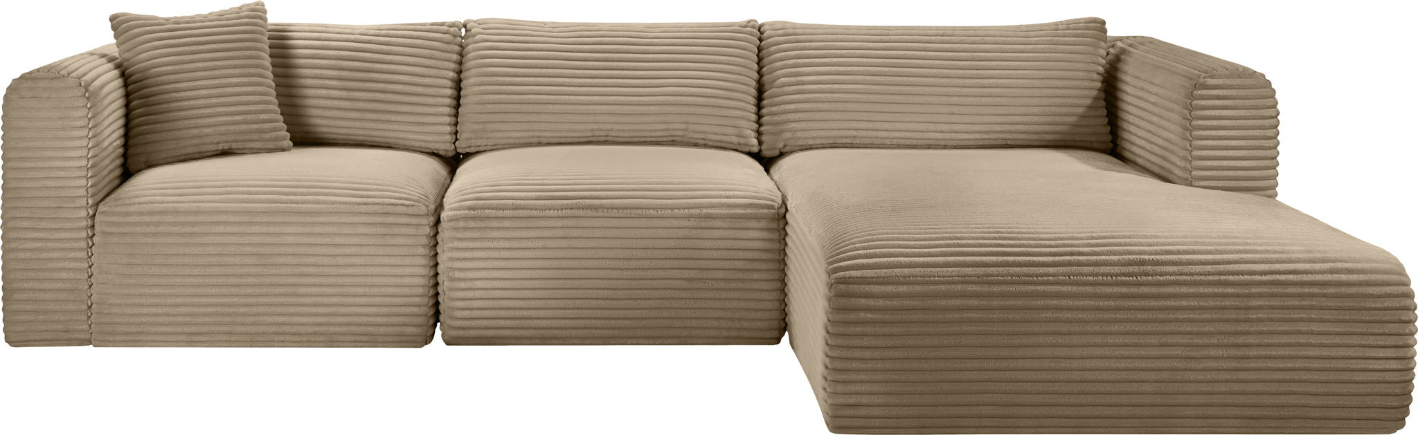 Shaggy - Fabric 3 Piece Modular Sectional - Urban Living Furniture (Los Angeles, CA)