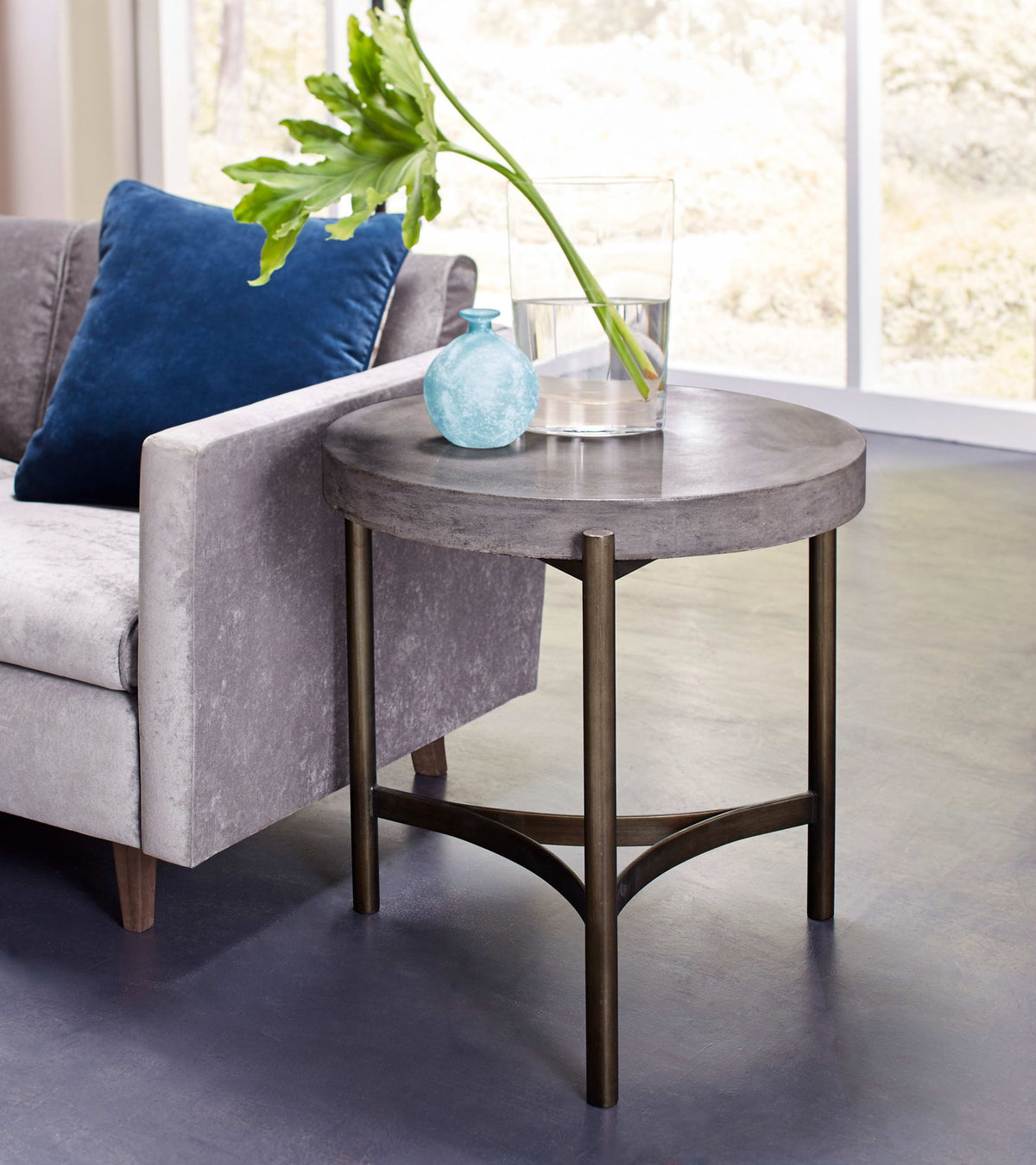 Lyon - End Table Base - Dark Brown
