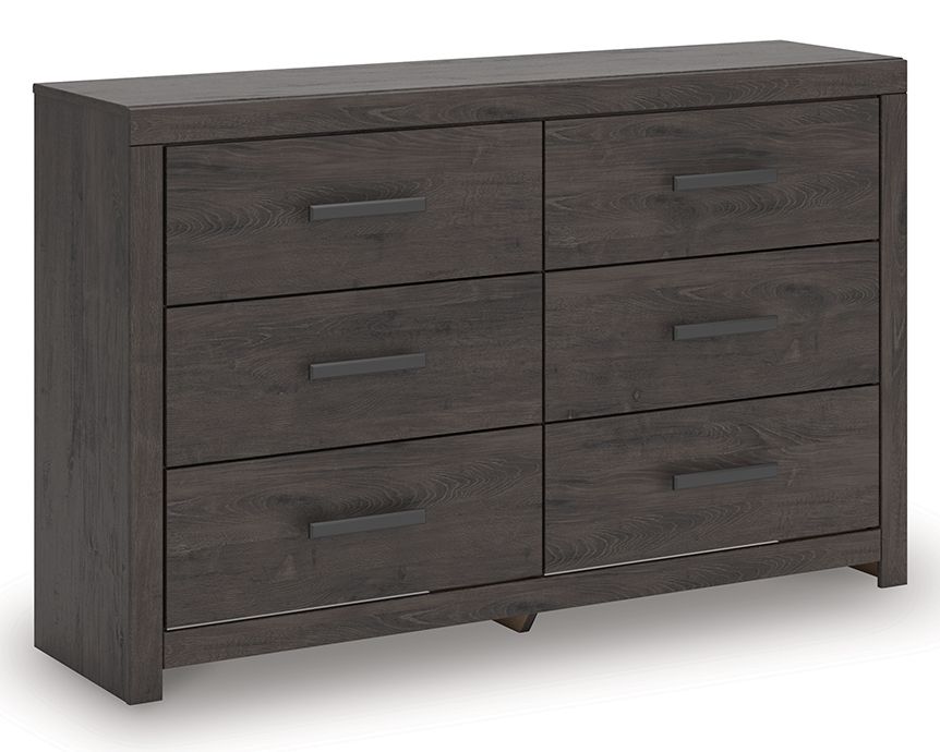 Prendonea - Charcoal - Six Drawer Dresser - Urban Living Furniture (Los Angeles, CA)