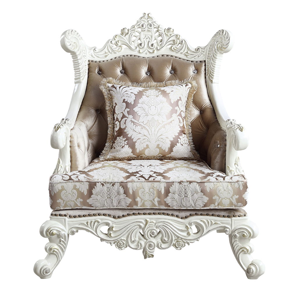 Vanaheim - Chair With Pillow - Fabric & Antique White - Urban Living Furniture (Los Angeles, CA)