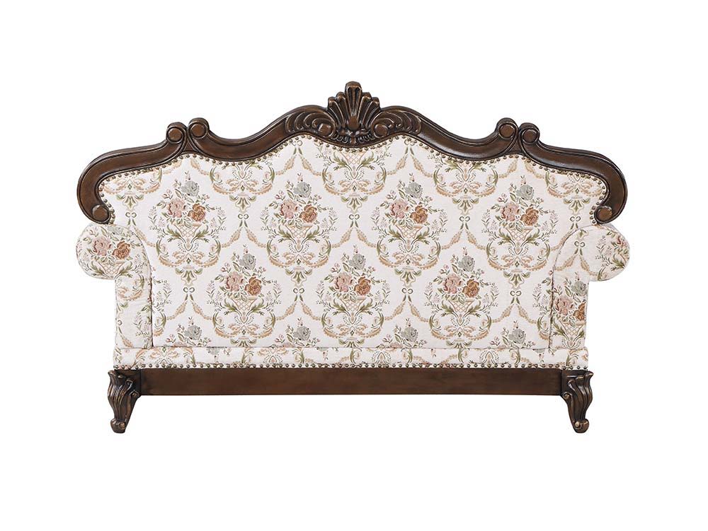Nayla - Loveseat - Pattern Fabric & Walnut Finish - Urban Living Furniture (Los Angeles, CA)