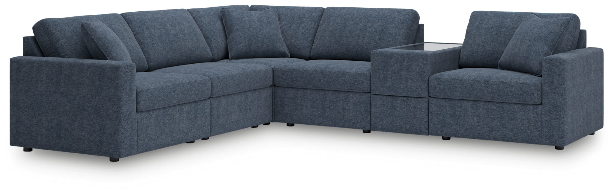 Modmax - Ink - 6-Piece Sectional With Storage Console - Fabric - Urban Living Furniture (Los Angeles, CA)