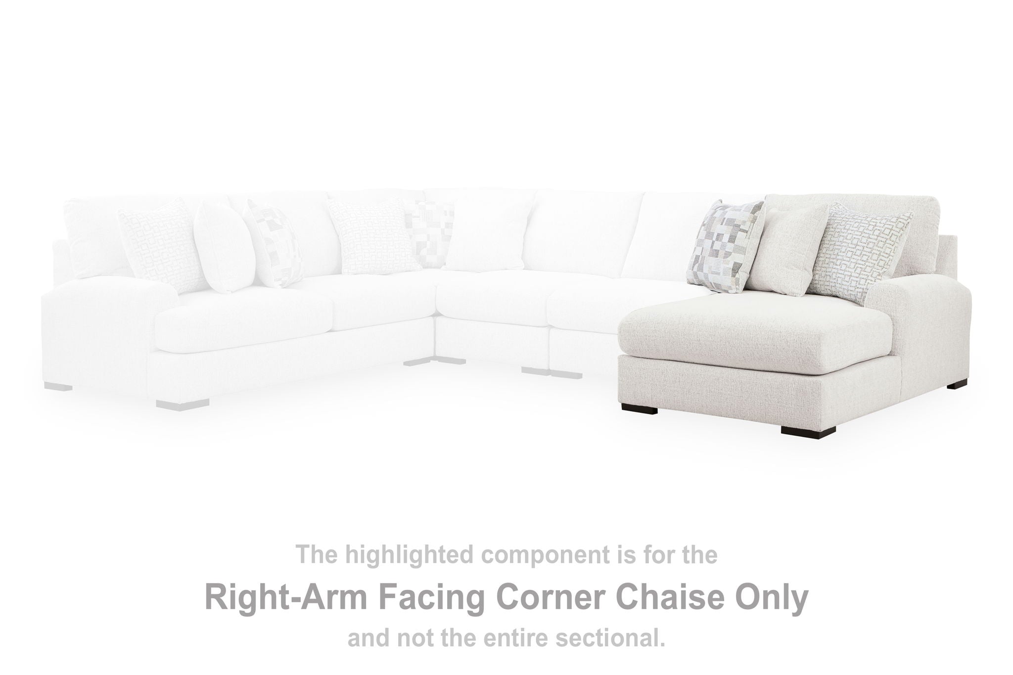 Misty-Lakes - RAF Corner Chaise - Chalk - Urban Living Furniture (Los Angeles, CA)