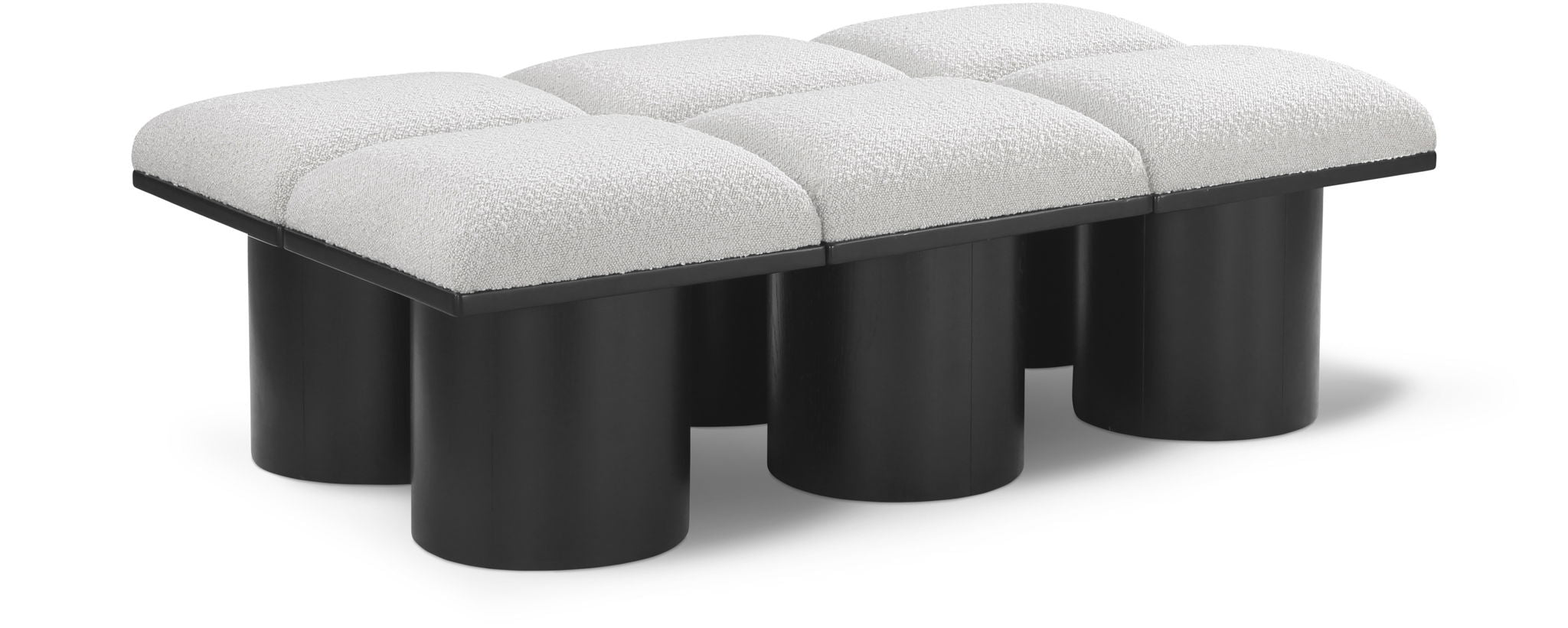 Pavilion - 6 Piece Modular Bench With Black Base - Urban Living Furniture (Los Angeles, CA)