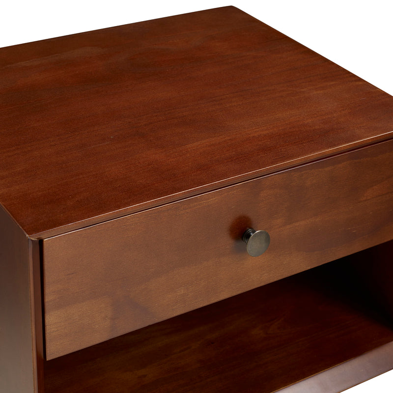 Mid Century Modern Single Drawer Nightstand