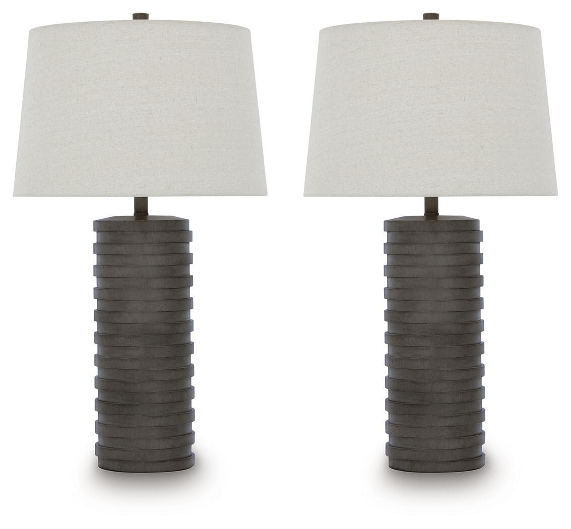 Neilett - Poly Table Lamp (Set of 2) - Antique Brown - Urban Living Furniture (Los Angeles, CA)