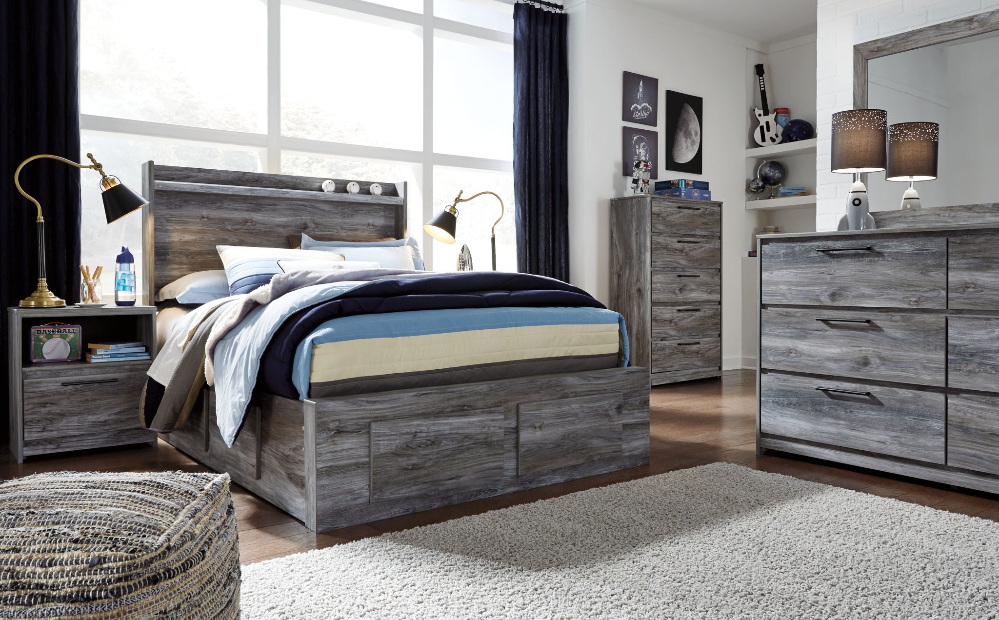 Baystorm - Panel Bedroom Set - Gray - Urban Living Furniture (Los Angeles, CA)