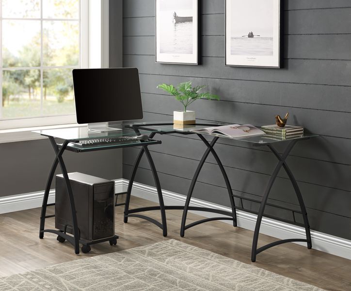 Dazenus - Desk - Glass Top - Urban Living Furniture (Los Angeles, CA)