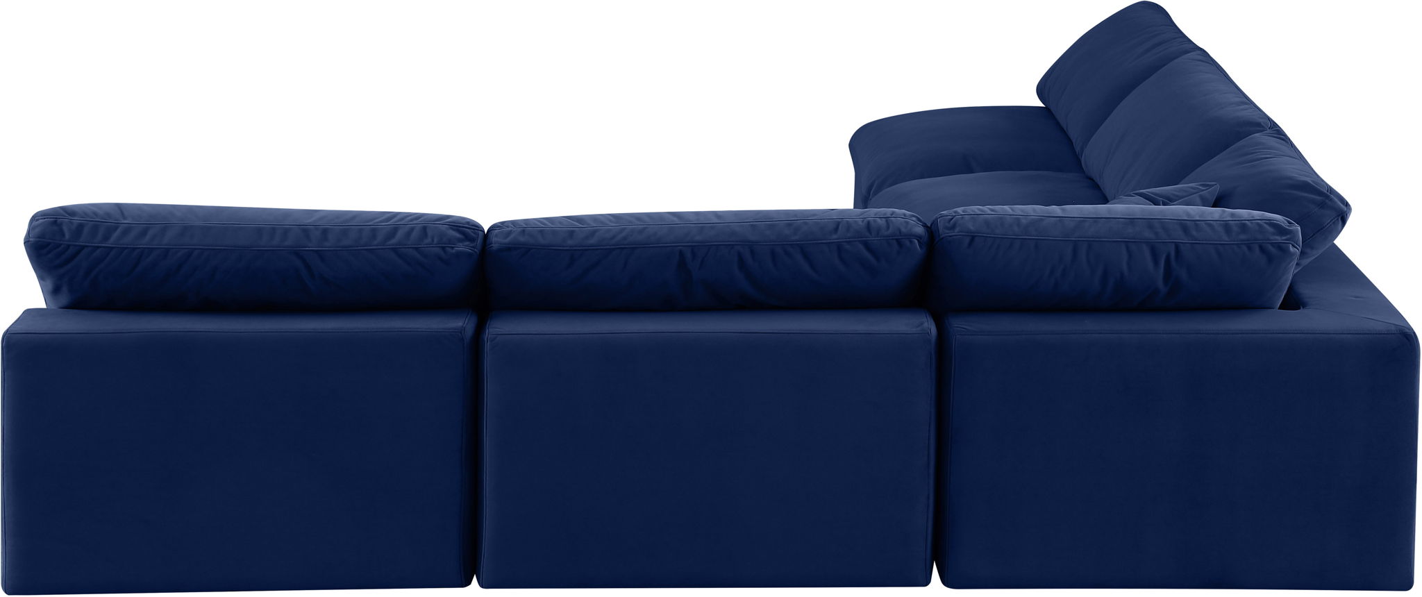 Comfy - 5 Piece Velvet Modular Corner Armless Sectional - Urban Living Furniture (Los Angeles, CA)