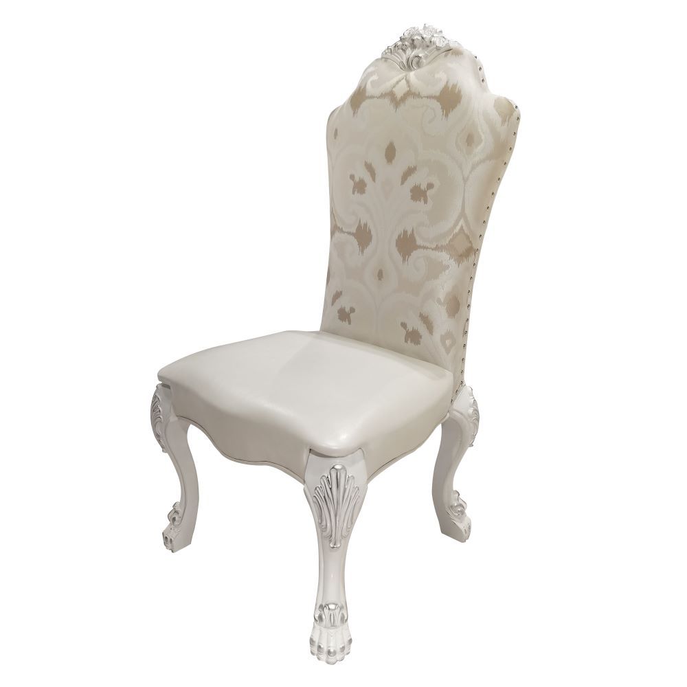 Dresden - Side Chair (Set of 2) - Fabric & Bone White - Urban Living Furniture (Los Angeles, CA)