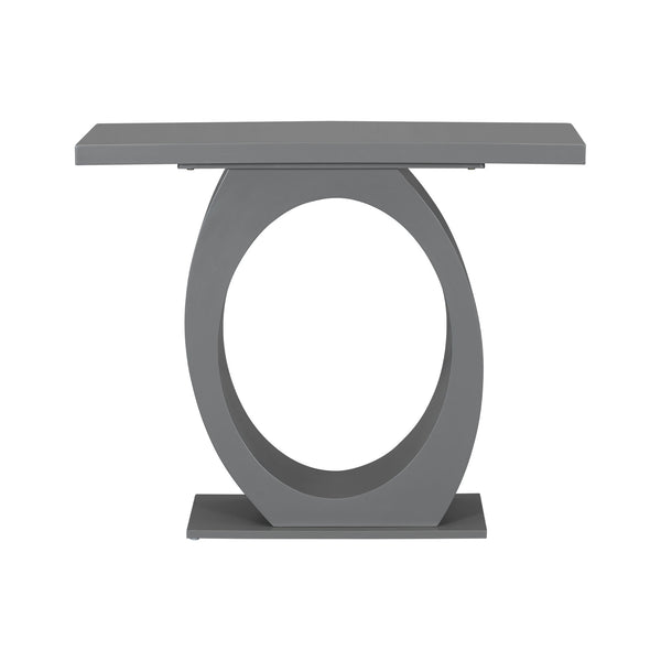 Console Table With Oval Base And Reinforced Bottom Plate