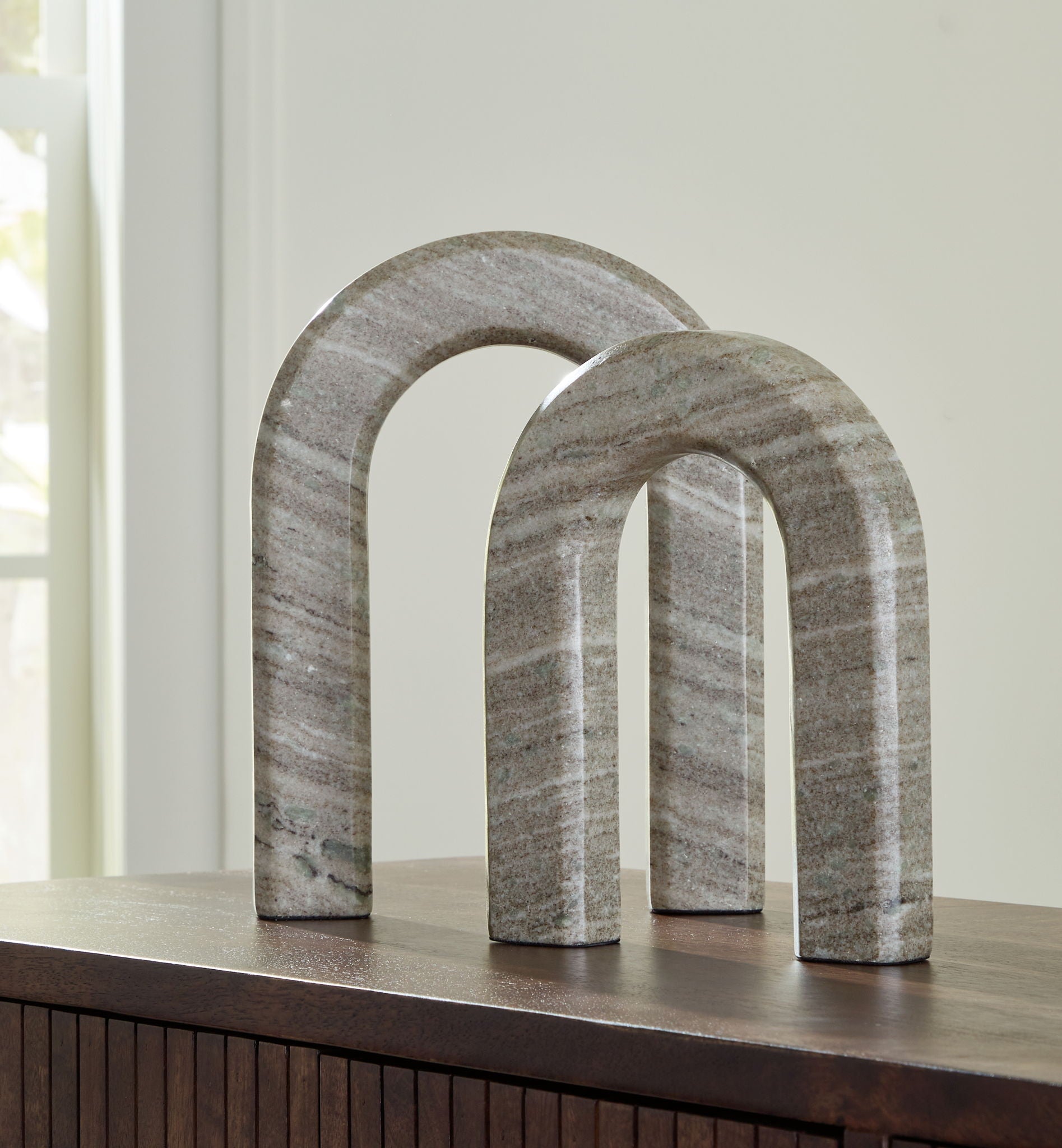 Keithton - Taupe - Sculpture Set (Set of 2) - Urban Living Furniture (Los Angeles, CA)