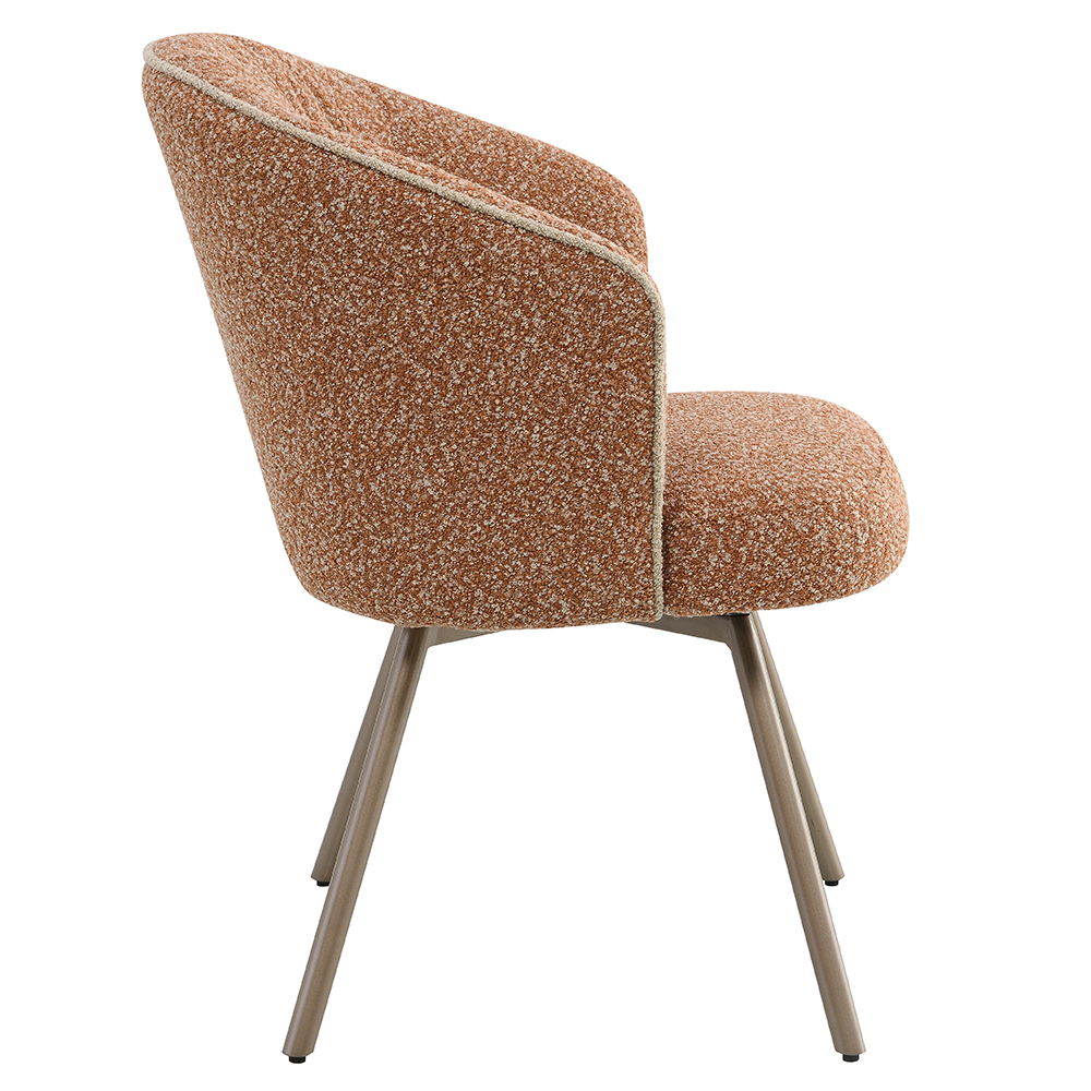 Lidi - Side Chair (Set of 2) - Rust Orange - Urban Living Furniture (Los Angeles, CA)