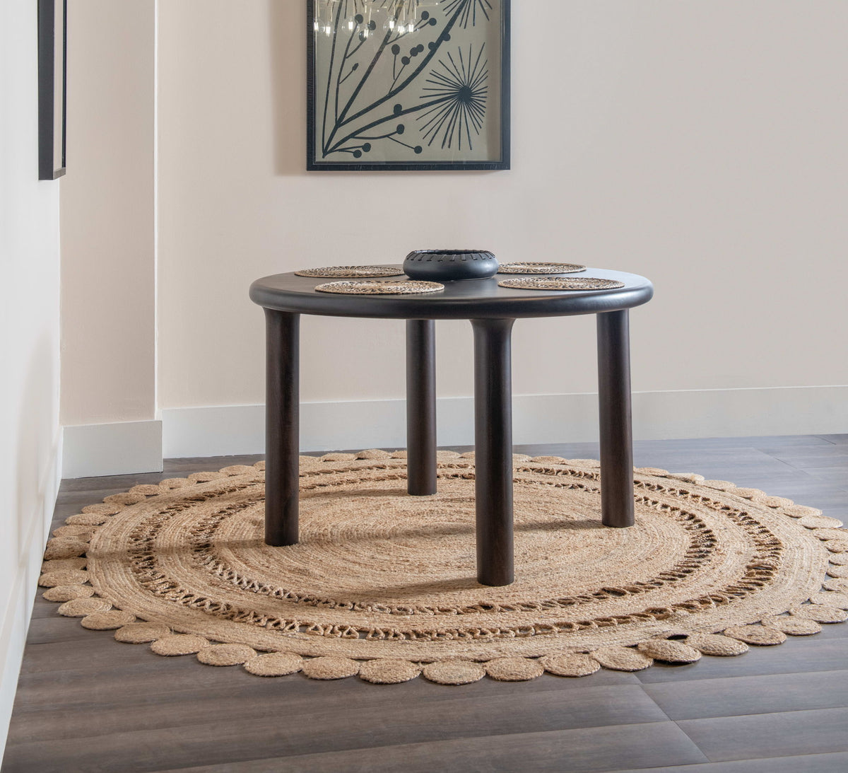 Amaroo - Solid Mango Dining Table - Honey Date