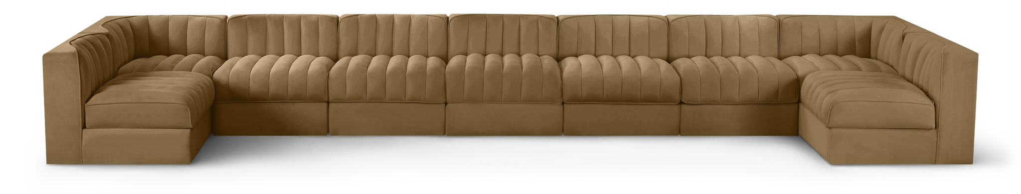 Rummi - Armless Velvet Performance Fabric Upholstered 9 Piece Modular Sectional - Urban Living Furniture (Los Angeles, CA)