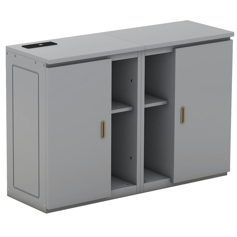 Murphy Bed With Shelves, Cabinets And USB Ports