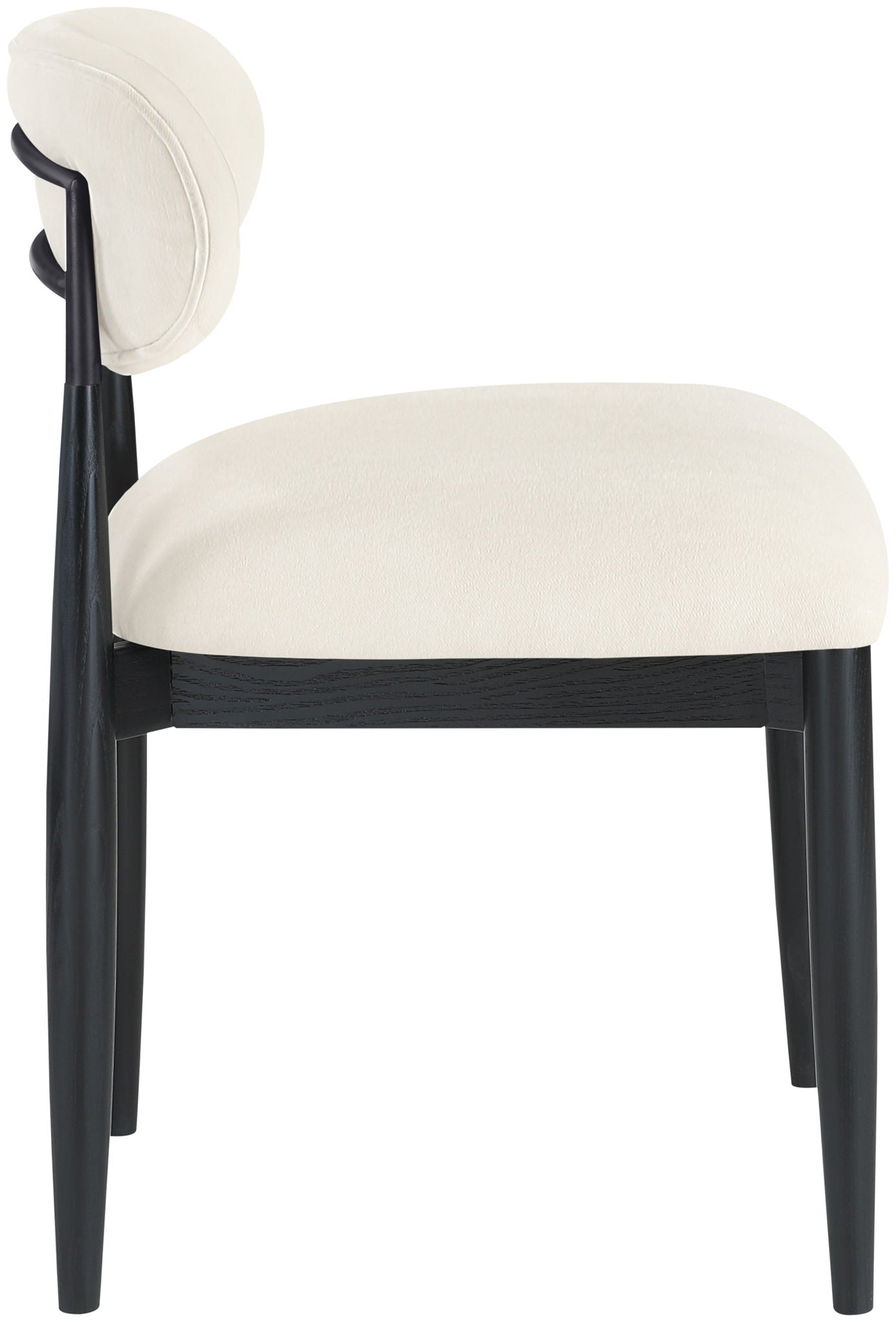 Riccio - Fabric Dining Side Chair (Set of 2) - Black Frame - Urban Living Furniture (Los Angeles, CA)