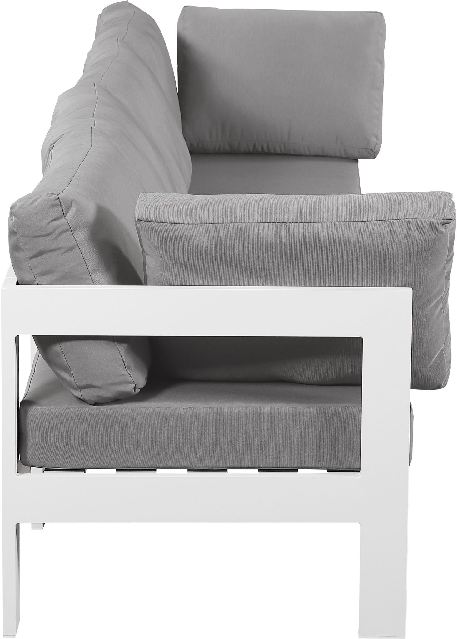 Nizuc - Outdoor Patio 4 Seat Modular Sofa With White Frame - Urban Living Furniture (Los Angeles, CA)