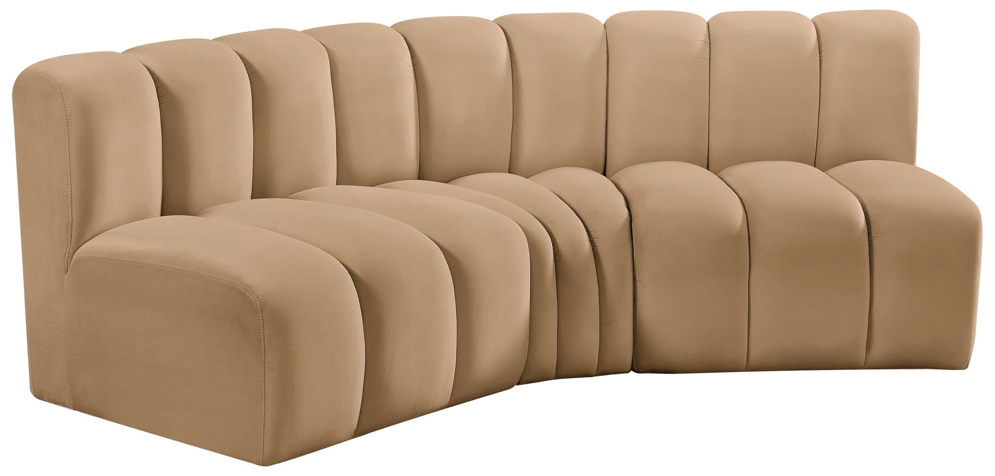Arc - Velvet 3 Piece Modular Corner Sofa - Urban Living Furniture (Los Angeles, CA)