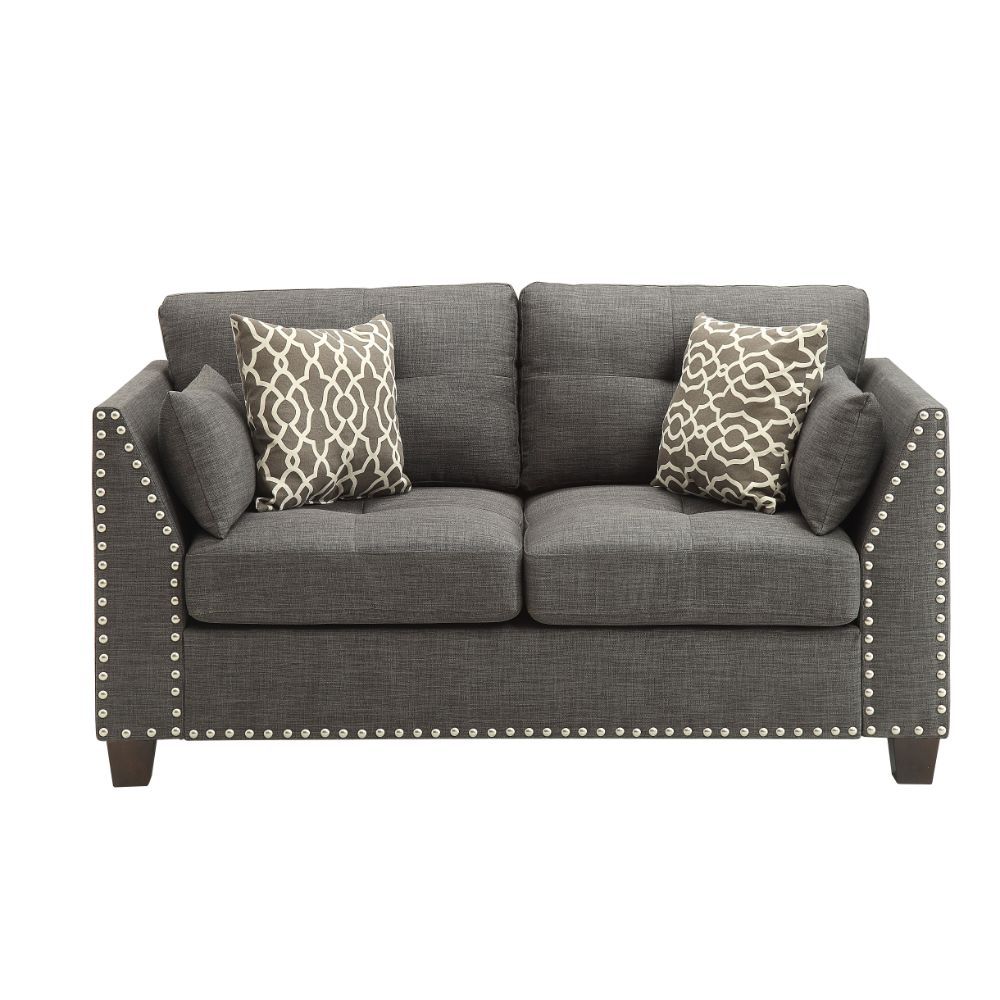 Laurissa - Loveseat - Light Charcoal Linen - Urban Living Furniture (Los Angeles, CA)