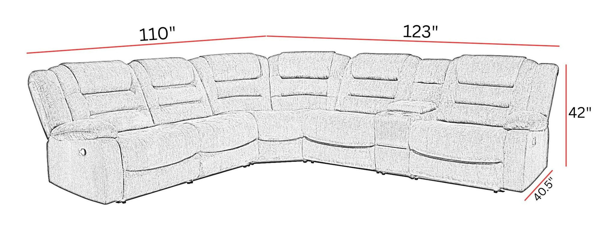 Bolton - Modular Reclining Sectional - Urban Living Furniture (Los Angeles, CA)