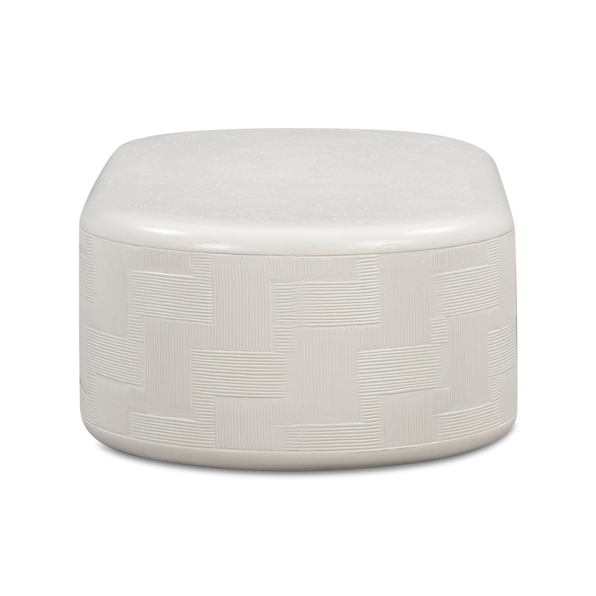 Suraya - Concrete Rounded Coffee Table - Urban Living Furniture (Los Angeles, CA)