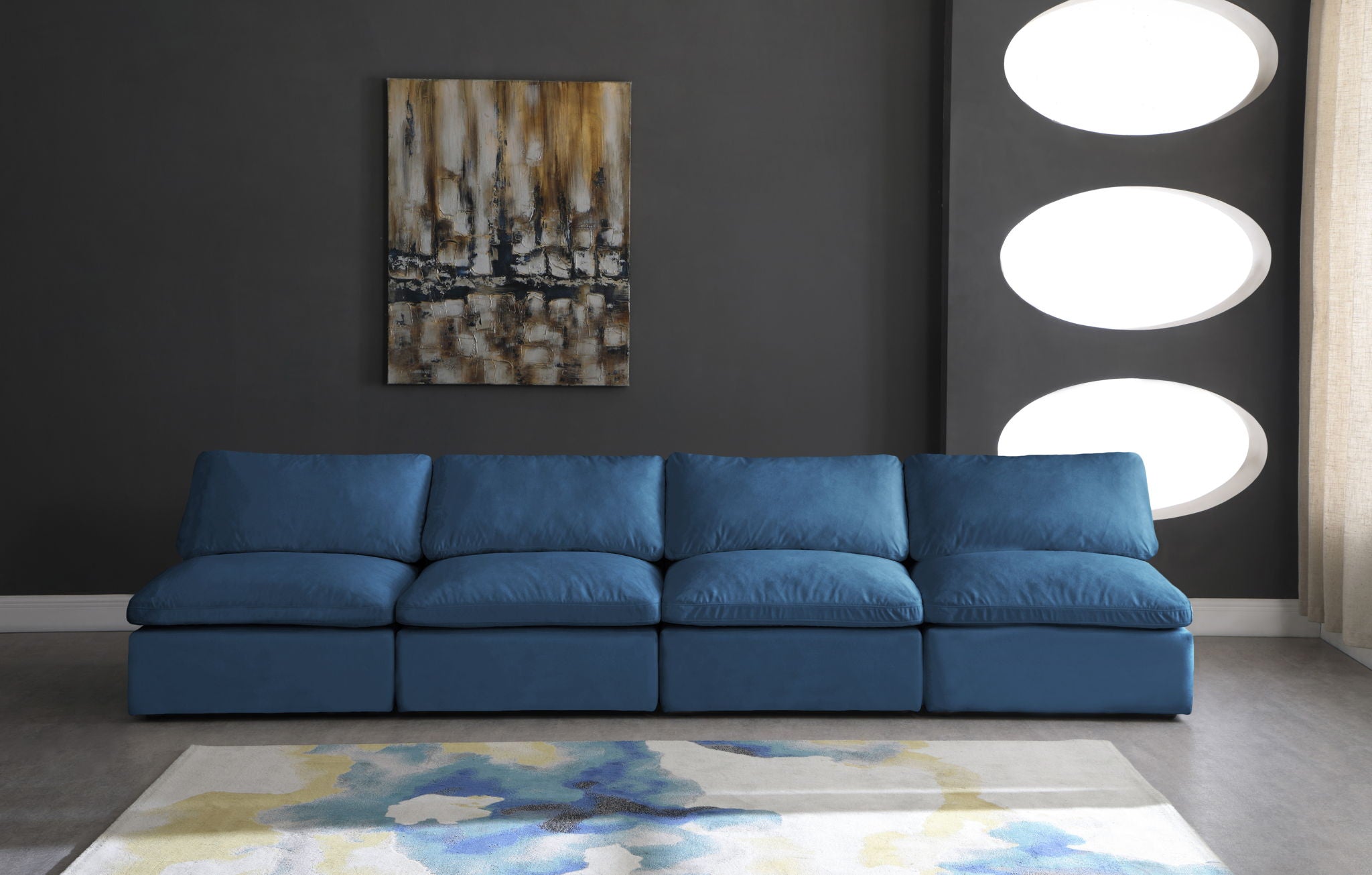 Plush - Modular Armless 4 Seat Sofa - Urban Living Furniture (Los Angeles, CA)