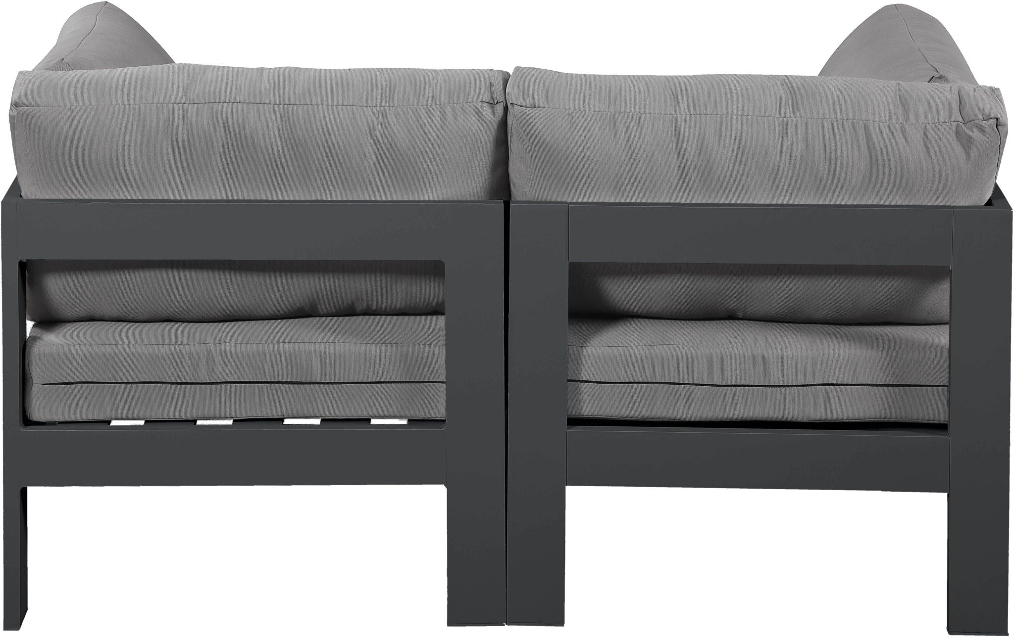 Nizuc - Outdoor Patio 2 Seat Modular Sofa With Gray Frame - Urban Living Furniture (Los Angeles, CA)