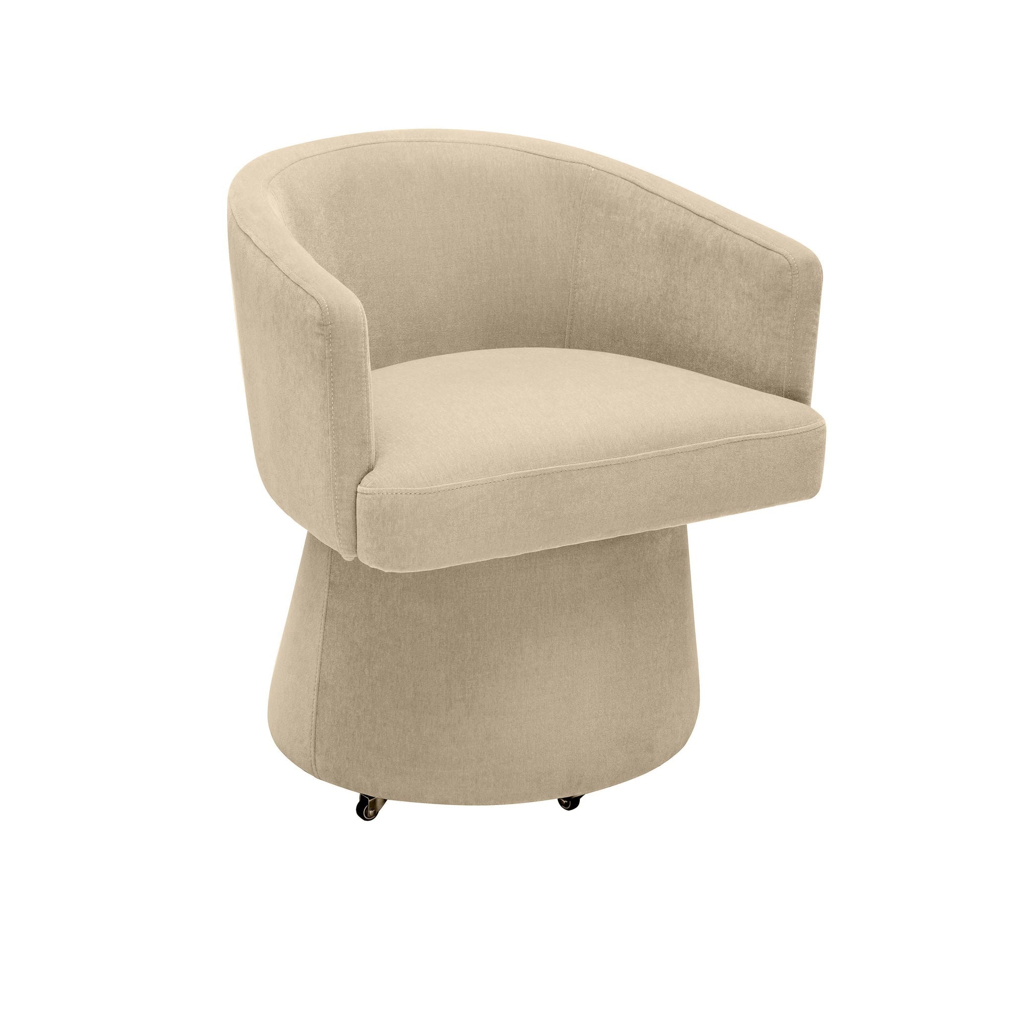 Kristen - Upcycled Chenille Rolling Desk Chair - Urban Living Furniture (Los Angeles, CA)