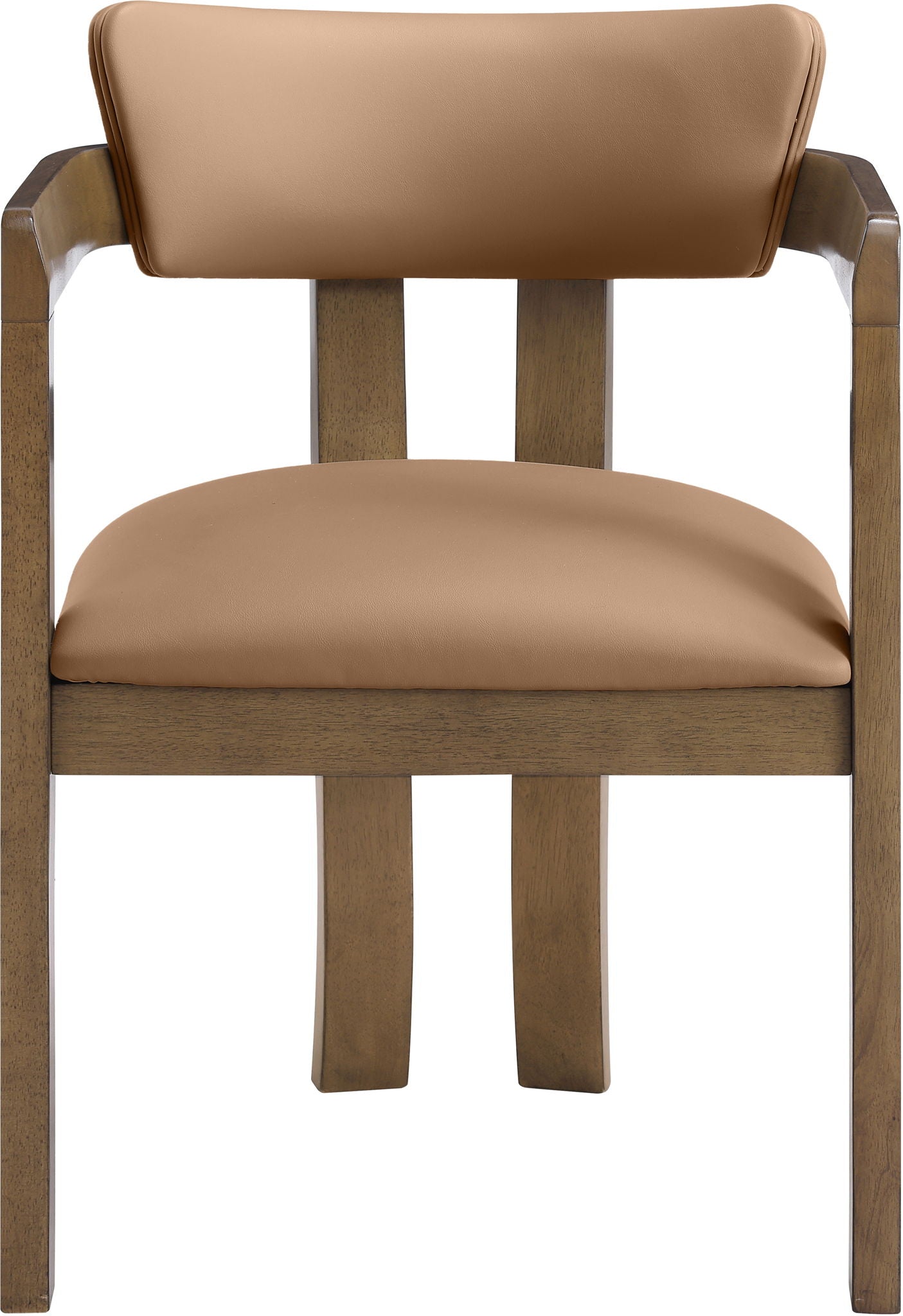Lavrin - Vegan Leather Upholstered Dining Arm Chair (Set of 2) - Walnut Base - Urban Living Furniture (Los Angeles, CA)