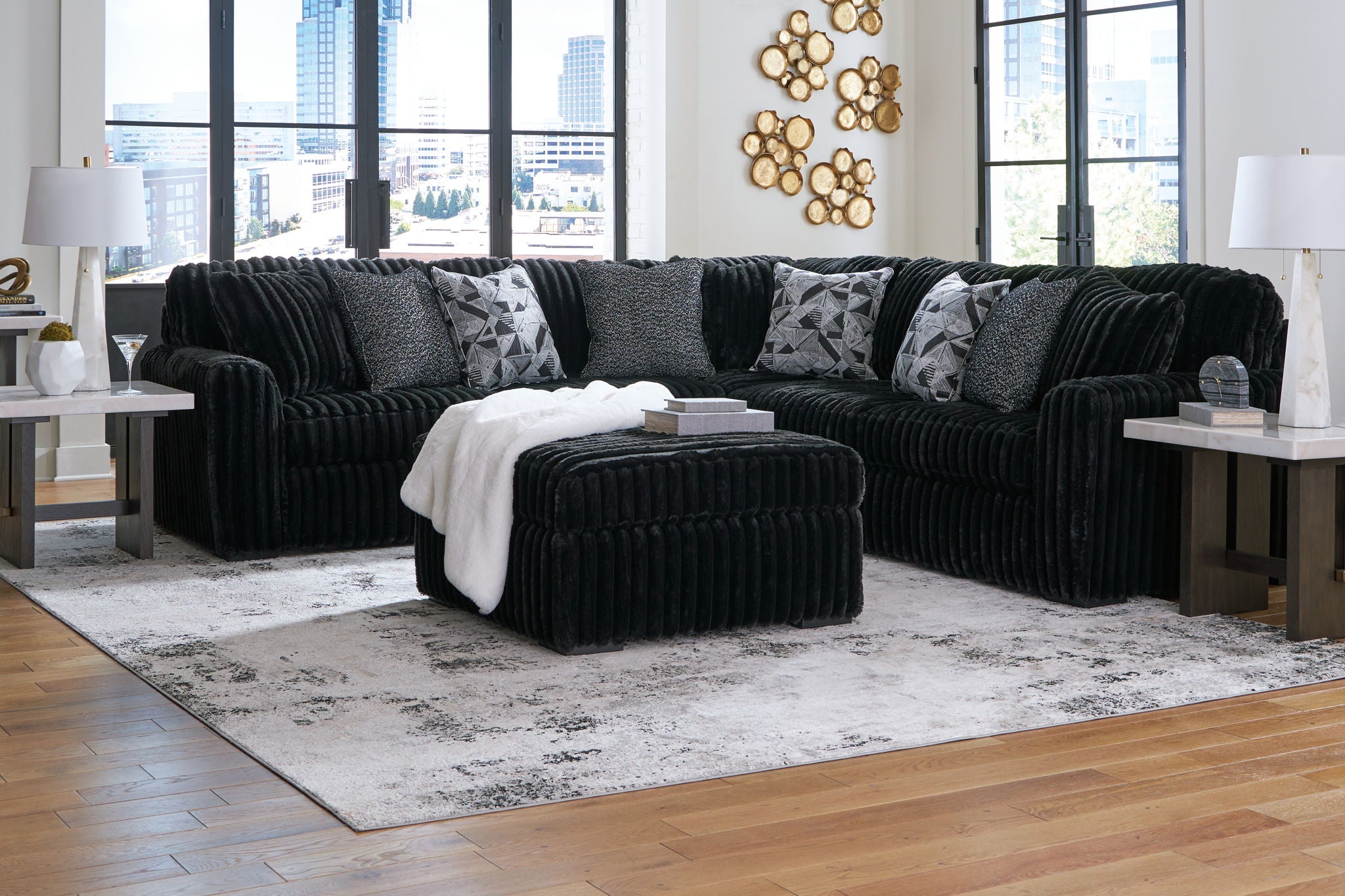 Midnight-Madness - Sectional Set - Urban Living Furniture (Los Angeles, CA)