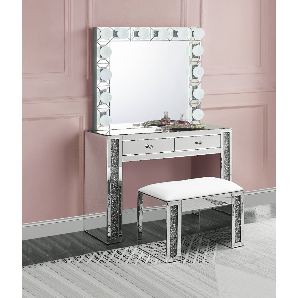 Noralie - Wall Decor - Mirrored & Faux Diamonds - 28" - Urban Living Furniture (Los Angeles, CA)